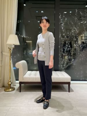 【】<SEASONAL COLLECTION>シルク Vネック カーディガン SEASONAL COLLECTION＞シルク Vネック カーディガン