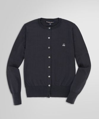 キュプラ／ナイロン GFロゴ クルーネックカーディガン | Brooks