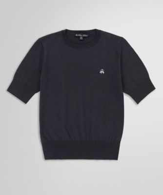 ＜Brooks Brothers＞キュプラ／ナイロン　ＧＦロゴ　ショートスリーブセーター
