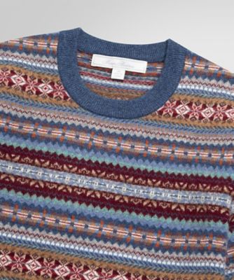 メリノウール フェアアイル クルーネックセーター | Brooks Brothers
