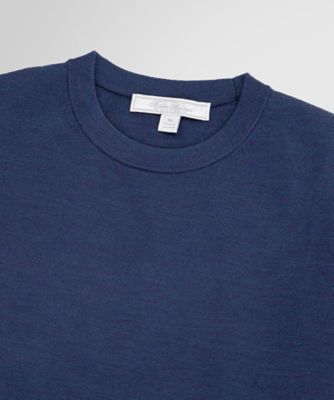 メリノウール クルーネック ショートスリーブセーター | Brooks