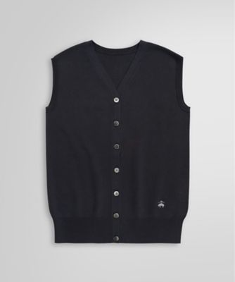 ＜Brooks Brothers＞キュプラ／ナイロン　ボタンフロント　２Ｗａｙベスト