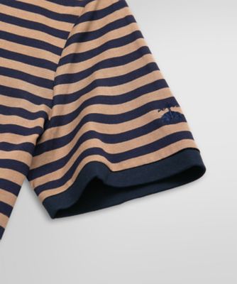 コットン ストライプ リンガーTシャツ | Brooks Brothers