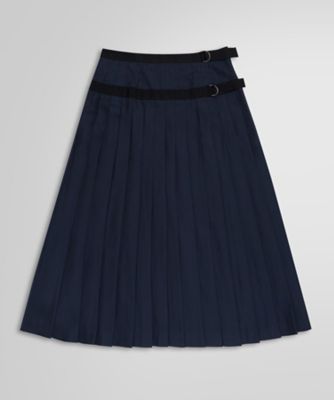＜Brooks Brothers＞ポリエステルタフタ　グログランベルト　ソフトプリーツスカート