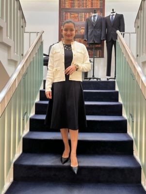 ダブルクロス ストレッチ ショートスリーブドレス | Brooks Brothers