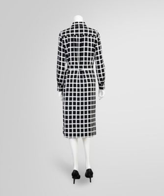 美品　Brooks Brothers ロングスリーブ ソフトシャツワンピース ポリエステルファイユ ロングスリーブ ソフトシャツワンピース