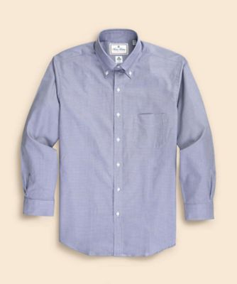 ラグジュアリー コットン マイクロハウンドトゥース ドレスシャツ