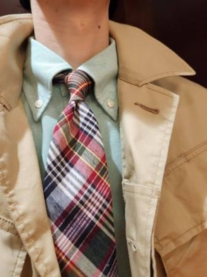 【新品】Brooks Brothers コットン/シルク マドラスチェックタイ BROOKS BROTHERS 蝶ネクタイ コットン マドラスチェック