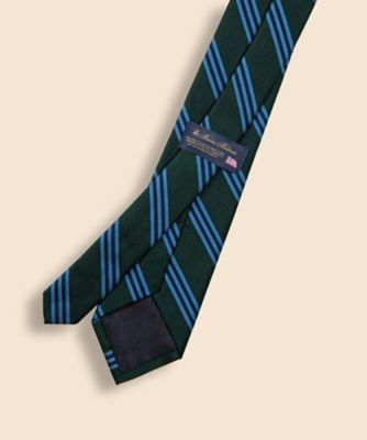 米国製 Brooks Brothers ストライプ レップタイ ネクタイ ブルー 米国製 Brooks Brothers ストライプ レップタイ ネクタイ 紺 青