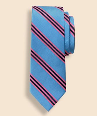【送料無料】Brooks Brothers/ブルックス ブラザーズ シルク BB#1ストライプ レップタイ Made in USA 501ブルー ネクタイ【三越伊勢丹/公式】