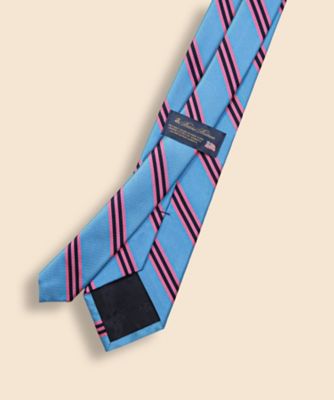 Brooks Brothers bb#1 バーガンディ ストライプ 米国製 C シルク BB#1ストライプ レップタイ Made in USA | Brooks