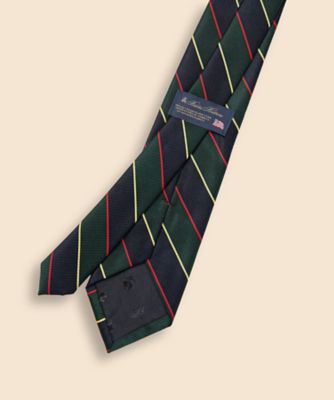 【未使用】Brooks Brothers／アーガイルサザーランド／レップタイ シルク アーガイルサザーランド レップタイ Made in USA