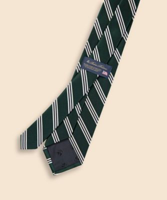 シルク ミニBB＃1ストライプ レップタイ Made in
