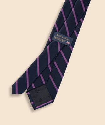 シルク BB＃3バーストライプ レップタイ Made in USA