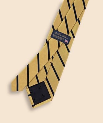 シルク BB＃3バーストライプ レップタイ Made in USA