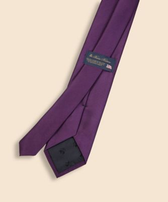 【美品】Brooks Brothers／ソリッド／レップタイ／ネイビー シルク ソリッド レップタイ Made in USA | Brooks
