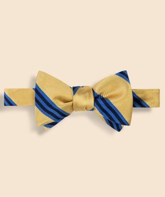 【送料無料】Brooks Brothers/ブルックス ブラザーズ シルク BB#1ストライプ レップボウタイ Made in USA 701イエロー ネクタイ【三越伊勢丹/公式】