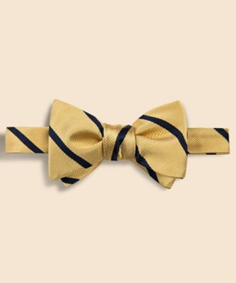 【送料無料】Brooks Brothers/ブルックス ブラザーズ シルク BB#3バーストライプ レップボウタイ Made in USA 701イエロー ネクタイ【三越伊勢丹/公式】
