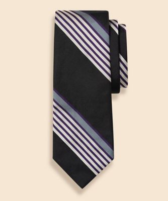 BROOKS BROTHERS ストライプ レップタイ Brooks Brothers｜シルク ワイドバーストライプ レップタイ