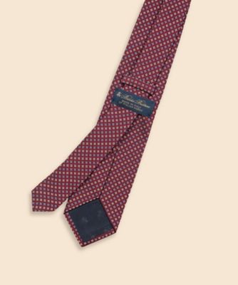 シルク／コットン ミニフラワー ジャカードタイ | Brooks