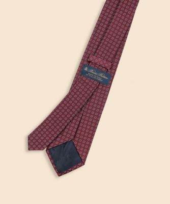 シルク／コットン 2トーンフラワー ジャカードタイ | Brooks