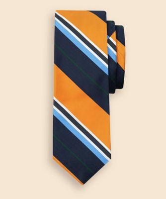 シルク／コットン 2トーンフラワー ジャカードタイ | Brooks