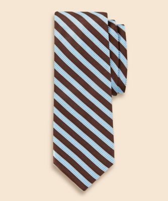 シルク ミニBB#1ストライプ レップタイ Brooks Brothers シルク ミニBB#1ストライプ レップタイ Made in USA （ネクタイ