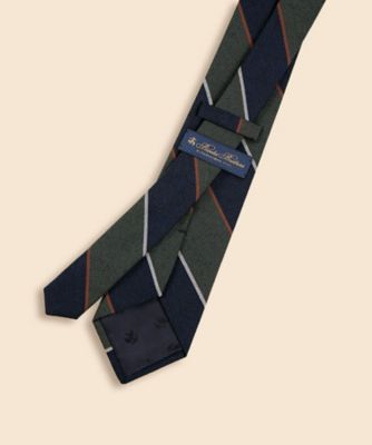 ウールブレンド メランジ ワイドストライプタイ | Brooks Brothers