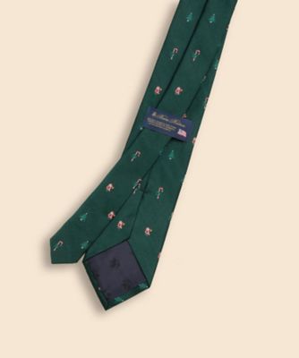 ブルックスブラザーズ（Brooks Brothers）/シルク　ホリデーツリー　レップタイ　Made in USA シルク ホリデーツリー レップタイ Made in USA | Brooks