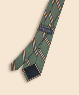 タッサーシルク／コットン BB＃1ストライプタイ | Brooks Brothers