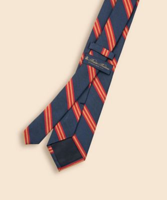 シルクシャンタン BB#1ストライプタイ／ブルックスブラザーズ（Brooks