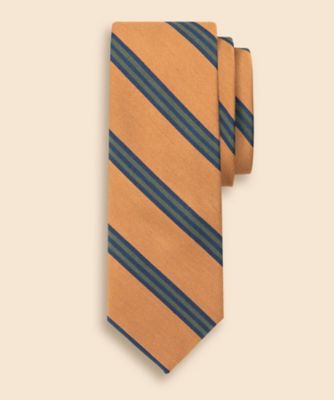 タッサーシルク／コットン BB＃1ストライプタイ | Brooks Brothers