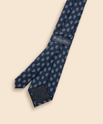 美品 ブルックスブラザーズ ネクタイ シルク ペイズリー柄 ジャカード 幾何学 シルク ラージペイズリー ジャカードタイ | Brooks Brothers