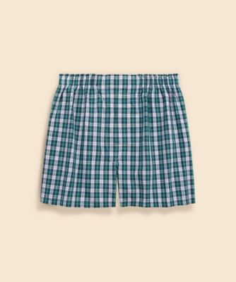 ＜Brooks Brothers＞コットンブロードクロス　チェック　ボクサーショーツ　Ｔｒａｄｉｔｉｏｎａｌ　Ｆｉｔ