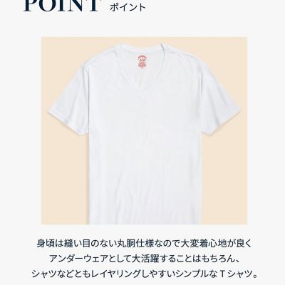 スーピマコットン GFロゴ 3パック VネックTシャツ