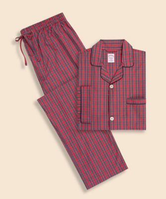 コットンブロードクロス タータンチェック パジャマ | Brooks Brothers