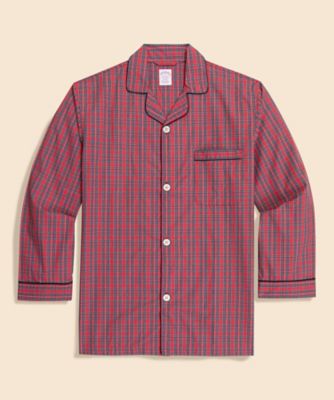 コットンブロードクロス タータンチェック パジャマ | Brooks Brothers
