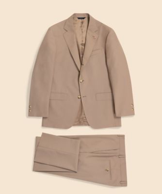 ＜Brooks Brothers＞ポリエステル／ウール　ポプリン　段返り３ボタンサックスーツ　Ｔｒａｄｉｔｉｏｎａｌ　Ｍａｄｅ　ｉｎ　ＵＳＡ