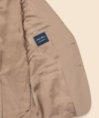 ポリエステル／ウール ポプリン 段返り3ボタンサックスーツ