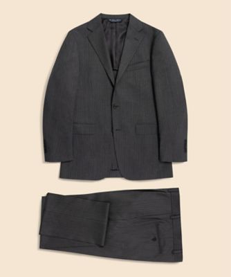 ＜Brooks Brothers＞ミラクルクリンプウール　シャドーストライプ　段返り３ボタンスーツ　ＴＯＫＹＯ　ｍｏｄｅｌ