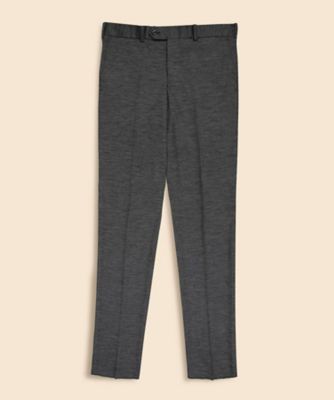 未使用品 Brooks Brothers ウールモヘア グレースラックス W33 ウール サージ プレーンフロント トラウザーズ Slim | Brooks