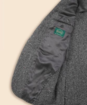 ウールドネガルツイード 段返り3ボタンサックジャケット