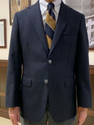 ウール ロイヤルオックスフォード 段返り3ボタンブレザー TOKYO