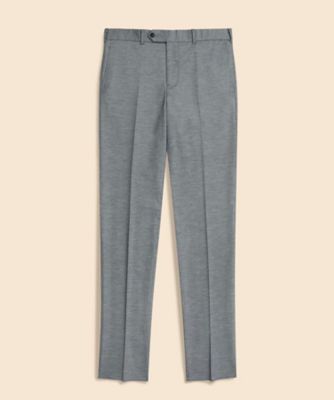 未使用品 Brooks Brothers ウールモヘア グレースラックス W33 ウール／ポリエステル モクロディ ニット プレーンフロント