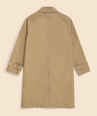 コットン／ウール ポプリン バルカラーコート | Brooks Brothers