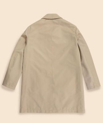 コットン／ポリエステル ギャバジン キルティングライナー カーコート