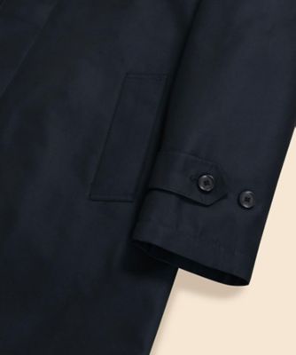 コットン／ポリエステル ギャバジン キルティングライナー カーコート