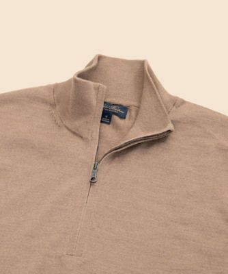 メリノウール ハーフジップ モックネックセーター | Brooks Brothers