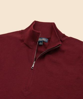 メリノウール ハーフジップ モックネックセーター | Brooks Brothers