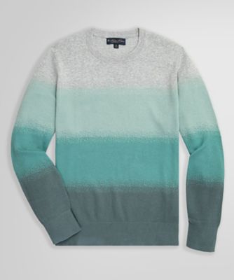 ＜Brooks Brothers＞スーピマコットン　グラデーションストライプ　クルーネックセーター